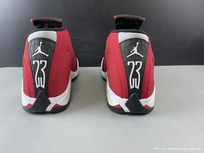 Official Maikesneakers RETRO 487471-006 TORO RED JORDAN 14 AIR GYM 0405